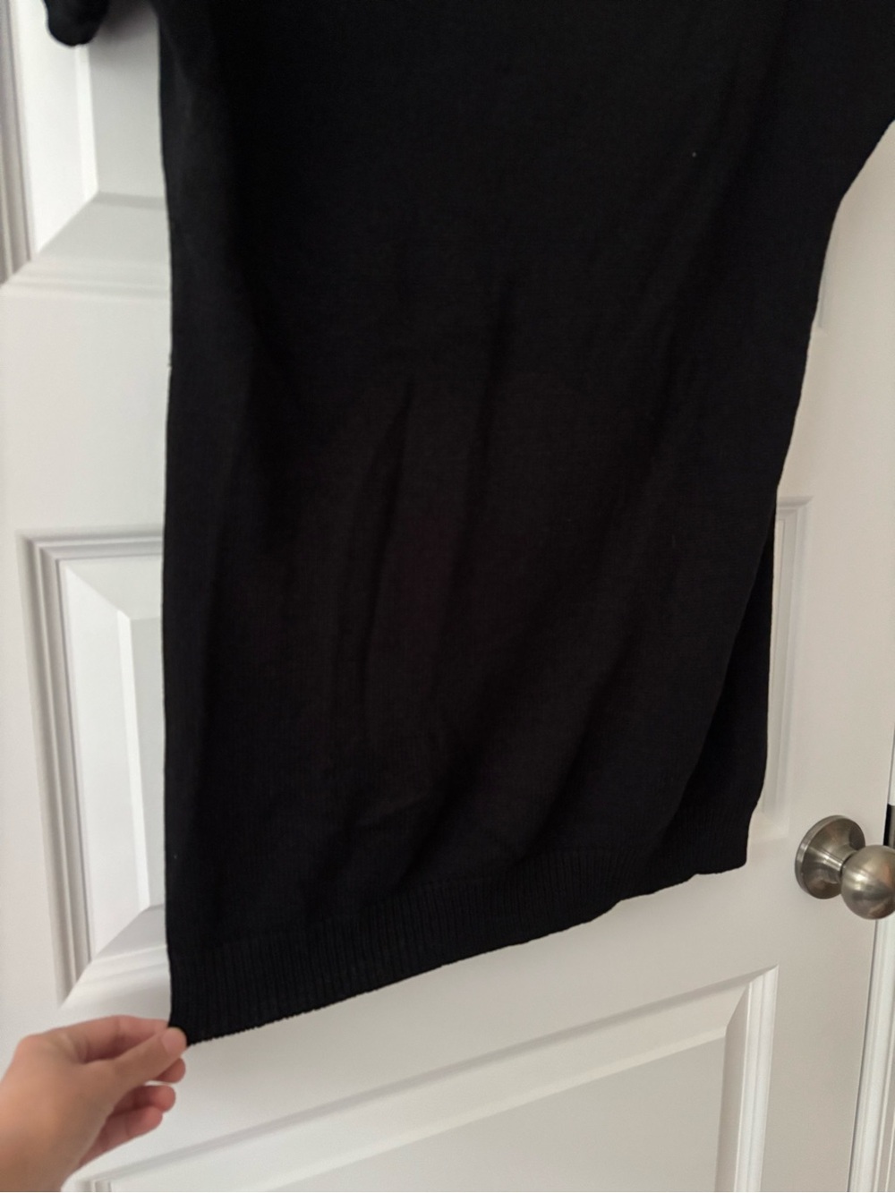 H&M Black Short-Sleeve Cowl Neck Sweater S - Picture 3 of 7